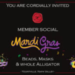 mardi gras party flyer